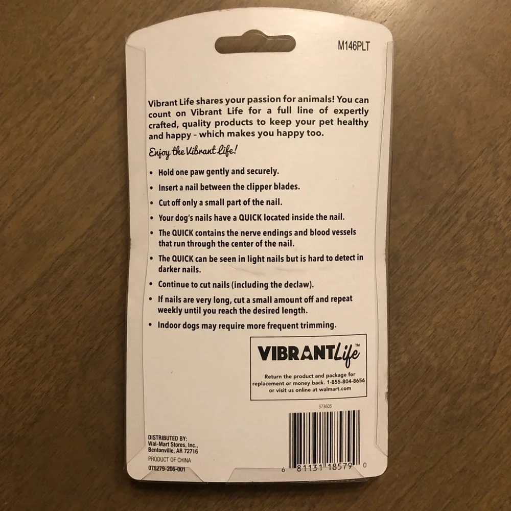 NEW Vibrant Life Small Medium Dog Canine Pet Nail Trimming Clippers